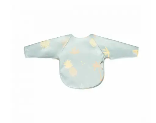 [0L058-23] Bavoir Manches Longues Tropical Island | Multicolore