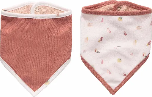 [0L018-27] Bandana bavoirs 2 Pièces Sunset Shapes | Multicolore