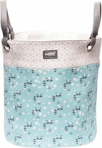 [0L040-17] Storage basket M Racoon Mint | Mint