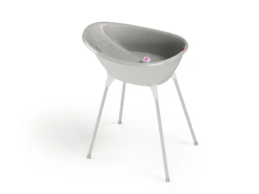 [02128-02] Set bath Bella Grigio + bath support | Grey