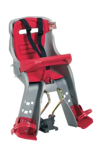 [07752-05] Bicycle seat Orion Grey/Red | Grey/Red