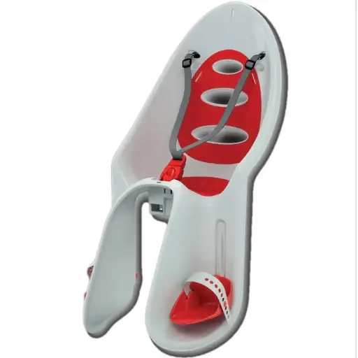 [07758-01] Siège de vélo Eggy White/Red | Blanc/Rouge