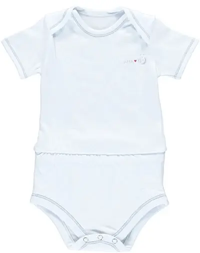 [01804-01] Anti-lek Romper 9-12m | Wit