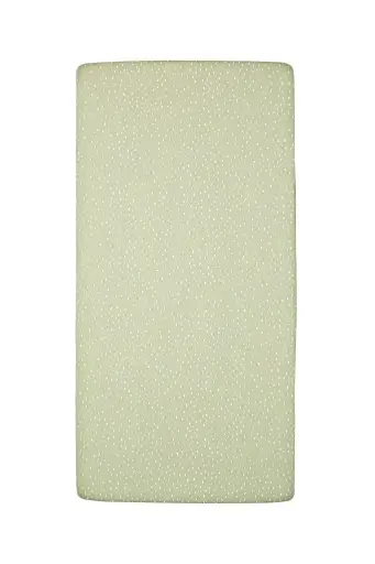 [01011-225] Drap-housse Jersey 60x120cm Dot | Vert