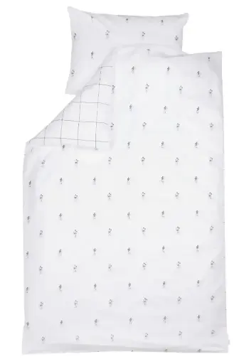 [01152-140] Housse de couette 100x140cm Mickey | Blanc/Noir
