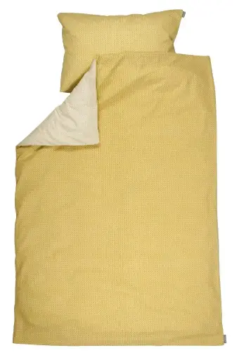 [01152-213] Dekbedovertrek 100x140cm Yellow Metrics | Geel