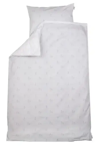 [01152-214] Dekbedovertrek 100x140cm Bunny | Grijs