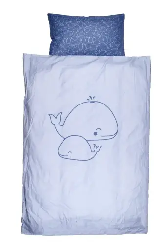 [01152-216] Housse de couette 100x140cm Sea Life | Bleu