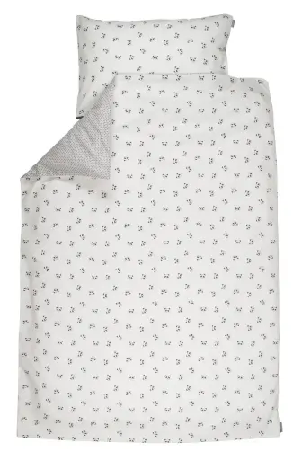 [01158-211] Dekbedovertrek 140x200cm Panda | Offwhite