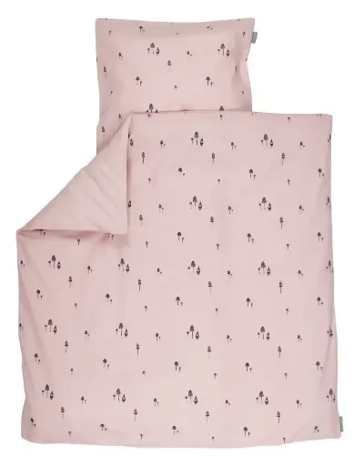 [01155-210] Dekbedovertrek 80x80cm Pink Gnome | Roze