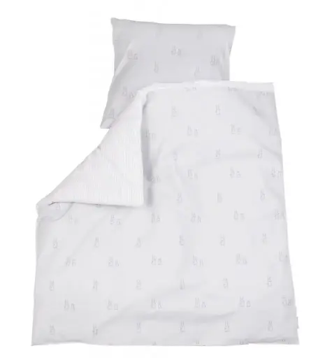 [01155-214] Housse de couette 80x80cm Bunny | Gris