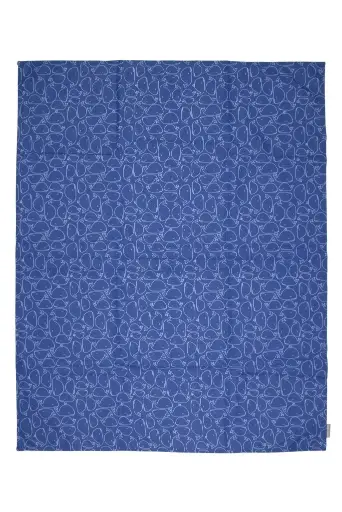 [01212-216] Laken 120x150cm Sea Life | Blauw