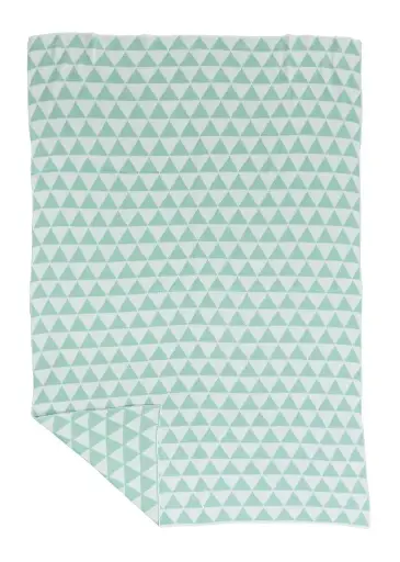 [01315-550] Deken Gebreid 100x150cm Triangel | Groen