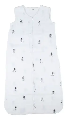 [01518-140] Sleeping bag Summer Muslin 90cm Mickey | White/Black