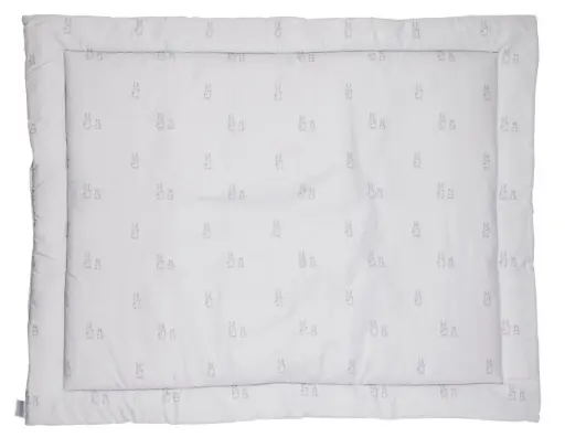 [01381-214] Playpen mat 75x95cm Bunny | Grey