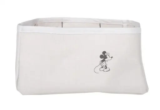 [05233-140] Verzorgingsmandje Mickey | Wit/Zwart