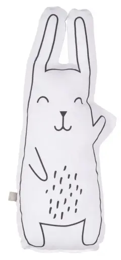 [05155-214] Kussen Decoratief Bunny | Wit