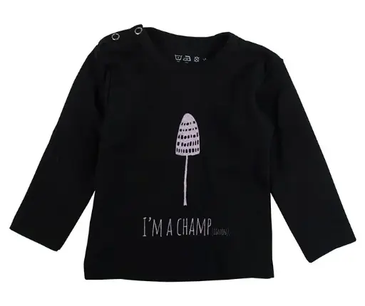 T-shirt Champ Black | Black