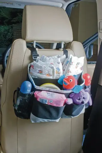 [07821-00] Back Seat Storage Organiser | Black