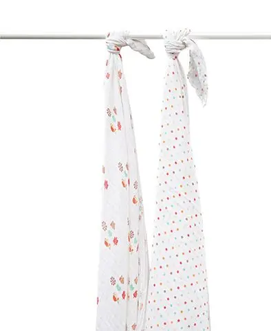 [01589-06] Lingettes Hydrophiles 120x120cm 2 Pièces Forest Dot | Multicolore