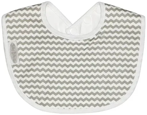 [01630-02] Bavoir Newborn Jersey Chevron Grey | Gris