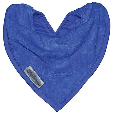 [01679-14] Bavoir Bandana Stretch Royal Blue | Bleu