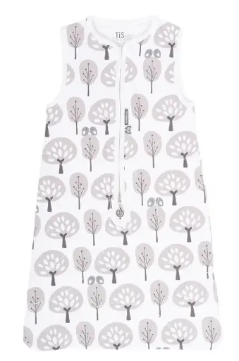 [01501-300] Sac de couchage Eté 70cm Forest | Blanc/Gris