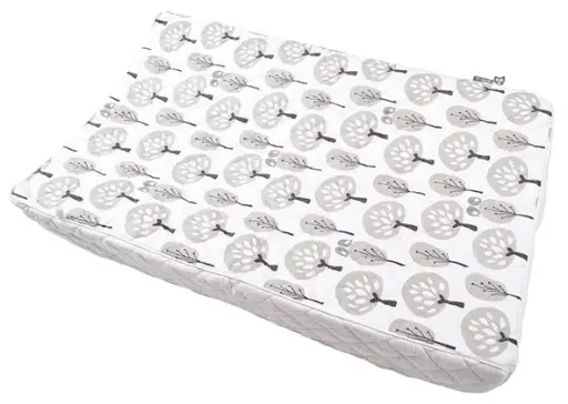 [02510-300] Housse matelas à langer 50x70cm Forest | Blanc/Gris