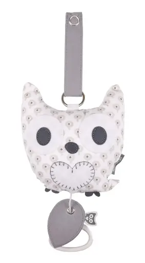 [05225-300] Musical box Owl Forest | White/Grey