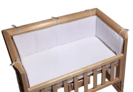 [00211-15] Crib Bumper And Fitted Sheet Crib | White