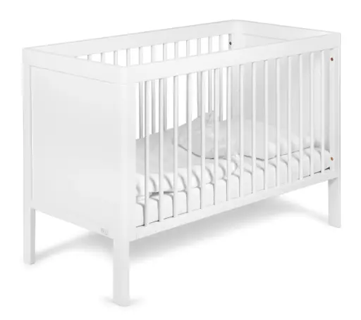 [00210-83] Cot 60x120cm Lukas White | White