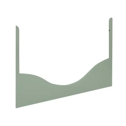 [00209-90] Zijpaneel Bed 60x120cm Wave Light Green | Groen