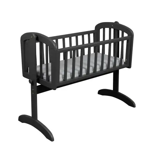 [00211-07] Swinging crib 40x90cm Lux Seal Grey | Anthracite