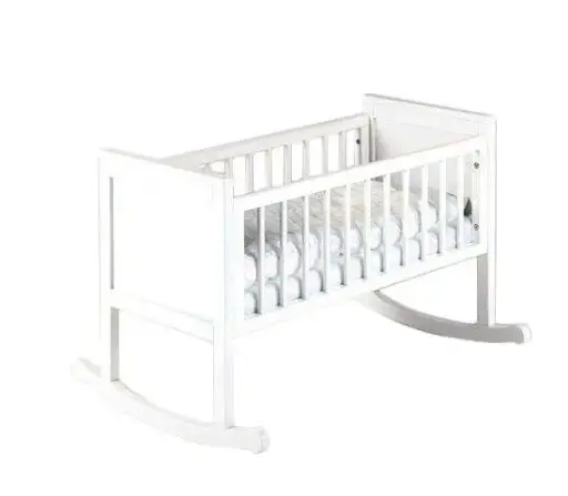 [00211-43] Swinging crib 40x90cm Sara White | White