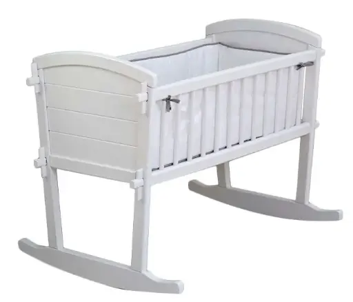 [00211-73] Swinging crib Country White | White