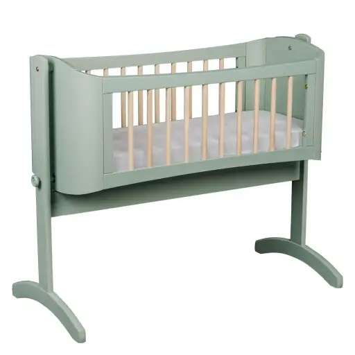 [00211-90] Swinging crib Wave Light Green/Wax | Green
