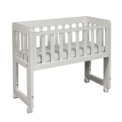 [00211-38] Bedside crib Oslo White | White