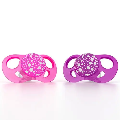 [78088-00] Sucettes 6+m 2 Pièces Pink/Purple | Rose/Violet