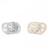 [78287-00] Pacifiers 0-6m 2 Pieces Pastel Grey/Beige | Grey/Beige
