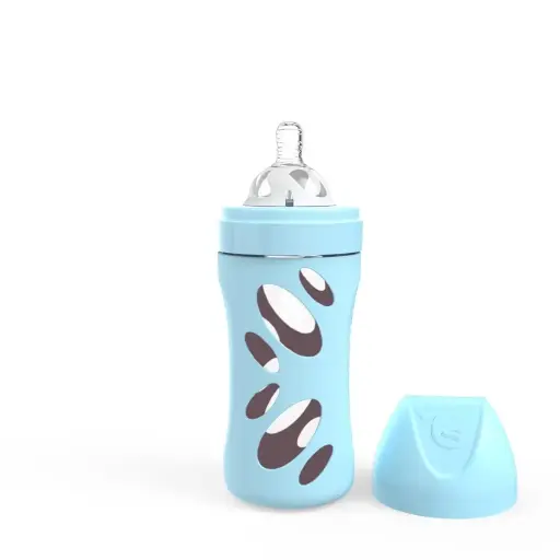 [78583-00] Biberon Verre 260ml Pastel Blue | Bleu