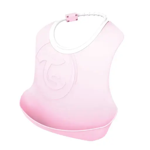 [78219-00] Bavoir 2 Pièces Pastel Pink/Purple | Rose/Violet