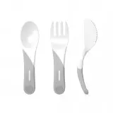 [78207-00] Cutlery 3 Pieces White | White