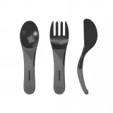[78208-00] Cutlery 3 Pieces Black | Black