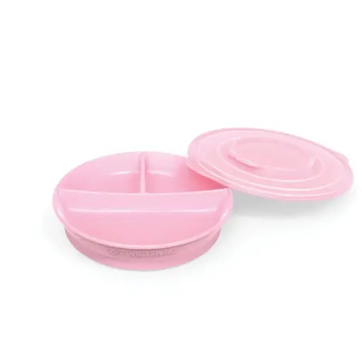 [78169-00] Divided plate Pastel Pink | Pink