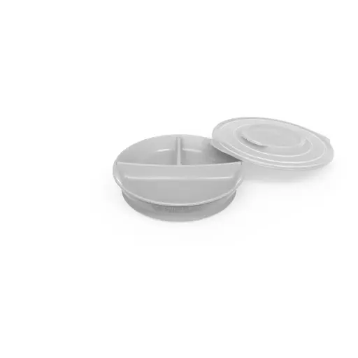 [78174-00] Assiette à compartiments Pastel Grey | Gris