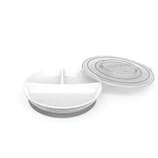 [78177-00] Divided plate White | White