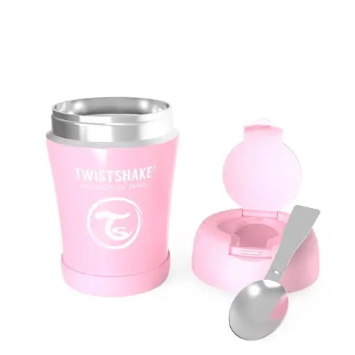[78749-00] Insulated Food Container Pastel Pink | Pink