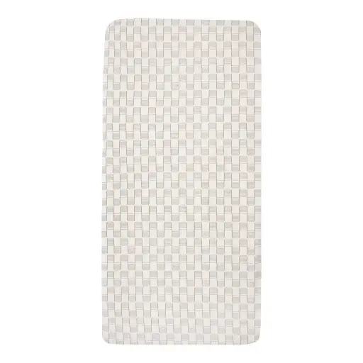 [01000-705] Hoeslaken 40x80cm Sticky Stripes | Offwhite