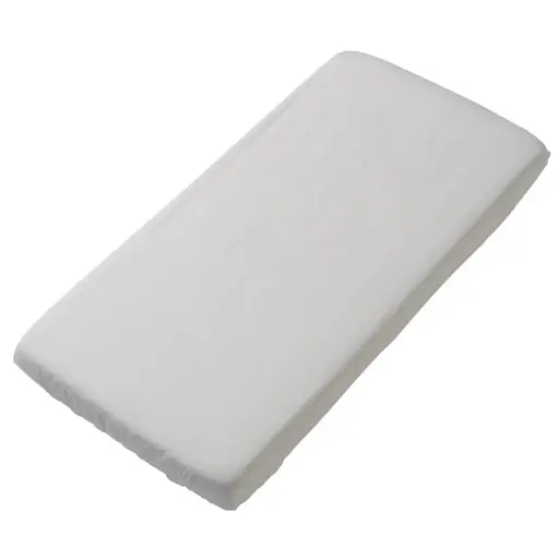 [01001-01] Fitted sheet 60x120cm Offwhite | White