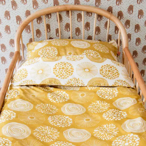 [01162-723] Tuck-Inn Duvet cover 100x135cm Sparkle Sweet Honey | Yellow